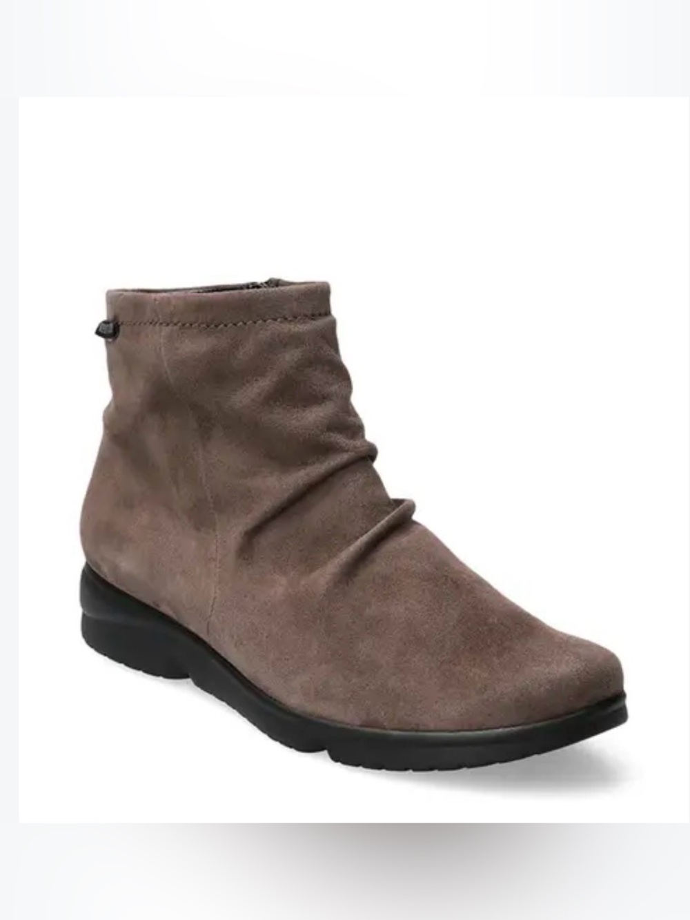 Mephisto Reiza Walnut Brown Suede Zip Ankle Boots - Picture 3 of 10